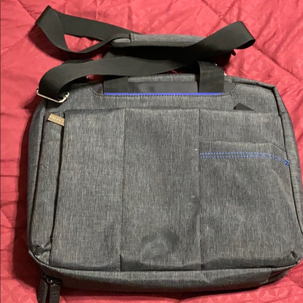 ECO STYLE Black Top Load Checkpoint Laptop Bag